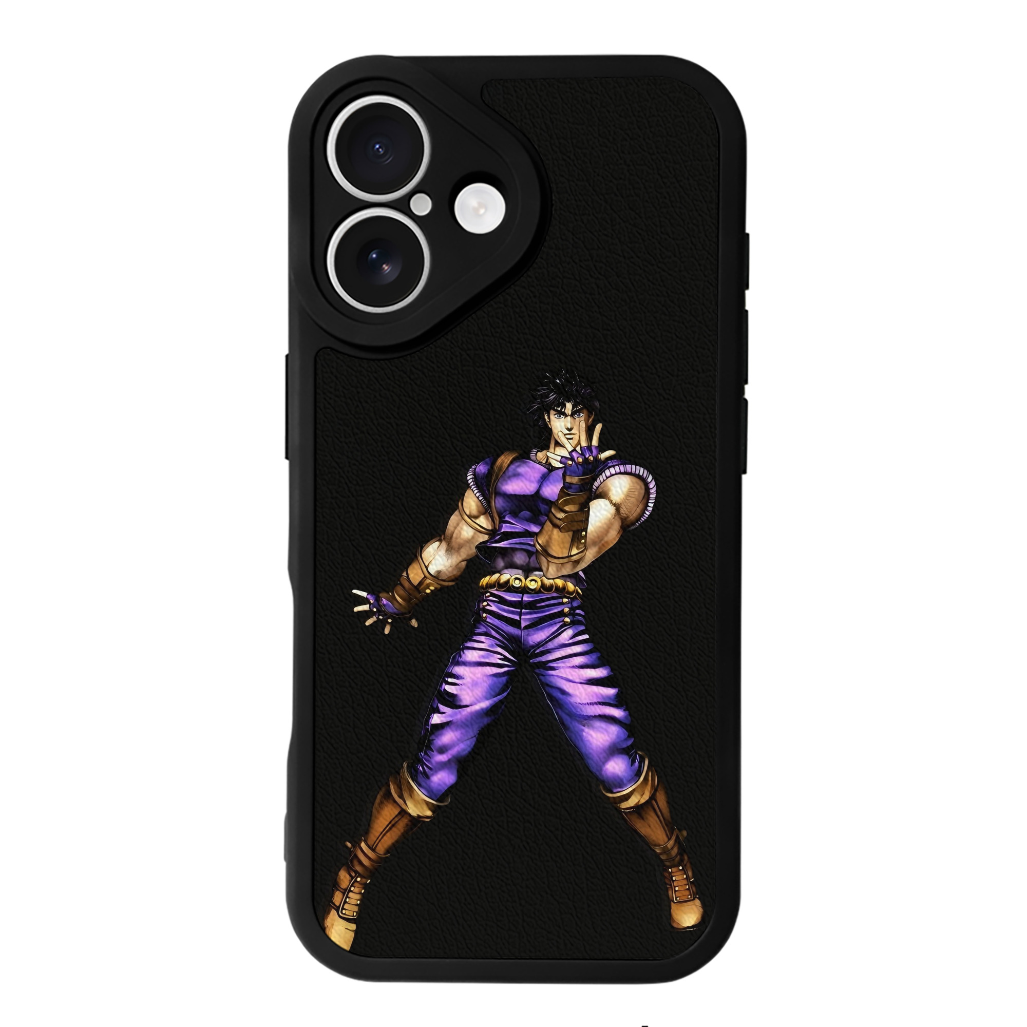 （画像用） ジョジョの奇妙な冒険 /ジョナサン?ジョースター JoJo's Bizarre Adventure Jonathan Joestar 【iPhone 16シリーズ対応】シリコンスマホケース（レザー調） 材質：シリコン